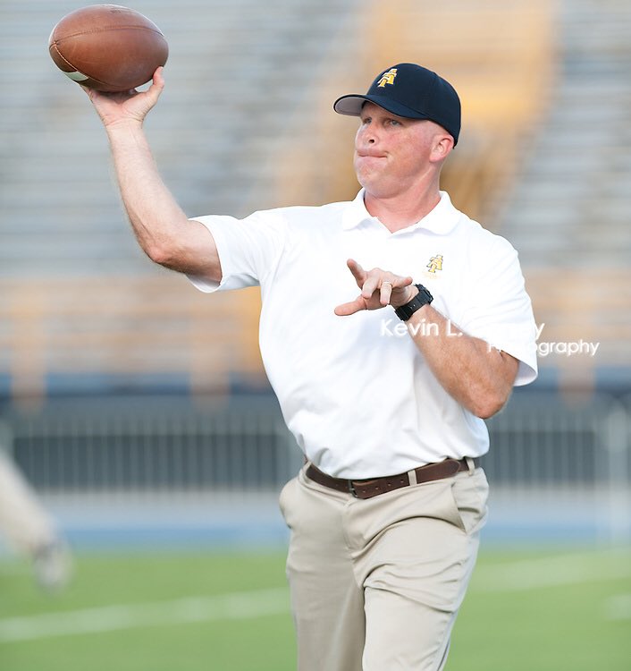 NCATFootball's tweet image. On the behalf of the N.C. A&amp;amp;T Football Family, we want to wish @hester_chip and his family the best on the next journey of his career as the new Head Coach of Barton College. We’re going to miss you Coach and thank you for everything!!