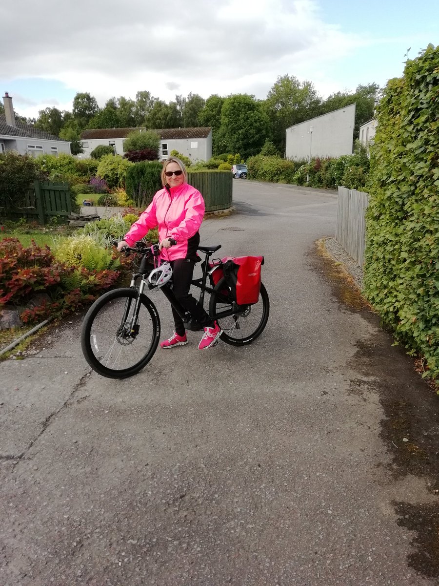 My commute to work today to #pentahotel 10 miles round trip #lovecycling #loveelectricbikes #ownyourstreetInverness