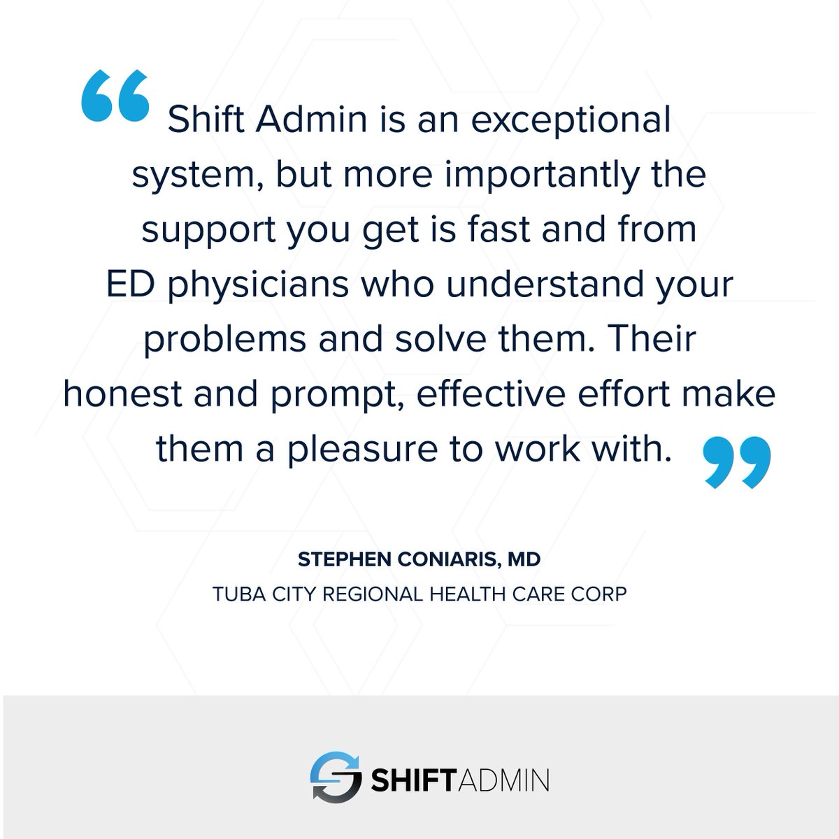 shiftadmin's tweet photo. Hear from physicians who are solving their scheduling process with #ShiftAdmin #healthcare https://t.co/4cfn5oA4r3
