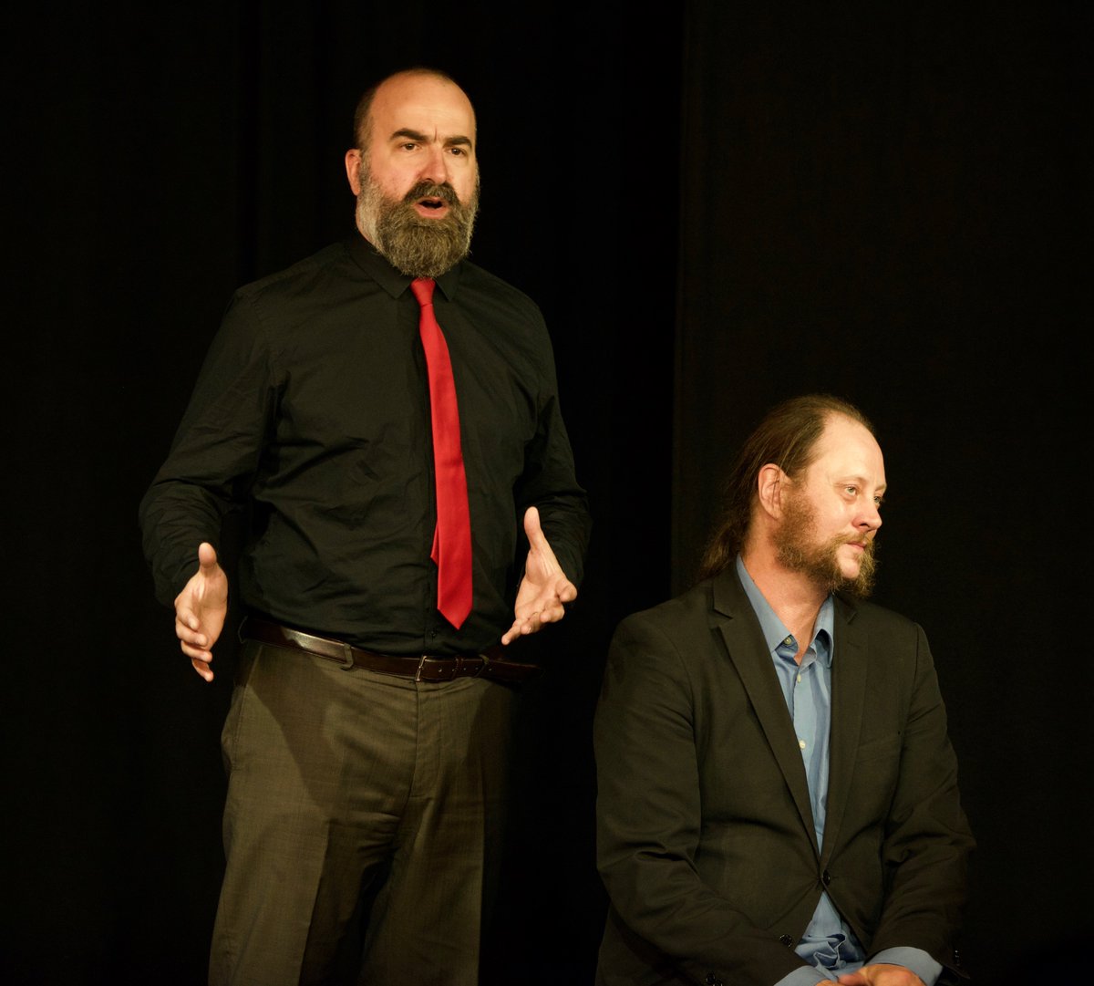 Ratibortheater's tweet photo. #ImproEmbassy #TheAmbassadors @The_ElDubs @GillyAlfeo #show #improv #Thursdays #english #international #Berlin #Kreuzberg #morals #Moralomat #myths #ancienttimes #future #Babylonian #pottery #concernedcitizens #virtualworld #WhereAreWe #spaceship #summerbreak #BackInOctober https://t.co/6QV1WlK8W8