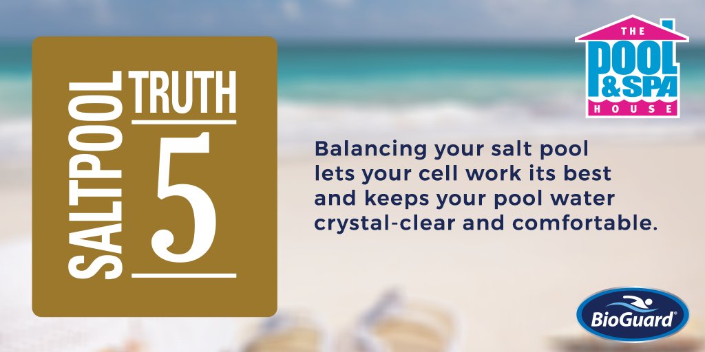 Have you tested your pool water recently? SALT TRUTH #5: Salt pools need to be balanced regularly. Bring us a water sample for a complimentary computerized water analysis! #saltpoolsummer #salt #saltpool #saltwater #saltwaterpool