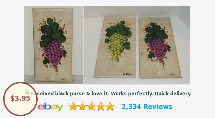 Hand Painted Long Ceramic Tile Custom Purple Grapes by Artist Mario Filipas Ca. | eBay #handpaintedtile #winecountry #grapes 
goo.gl/PGYqZr
(Tweeted via PromotePictures.com)