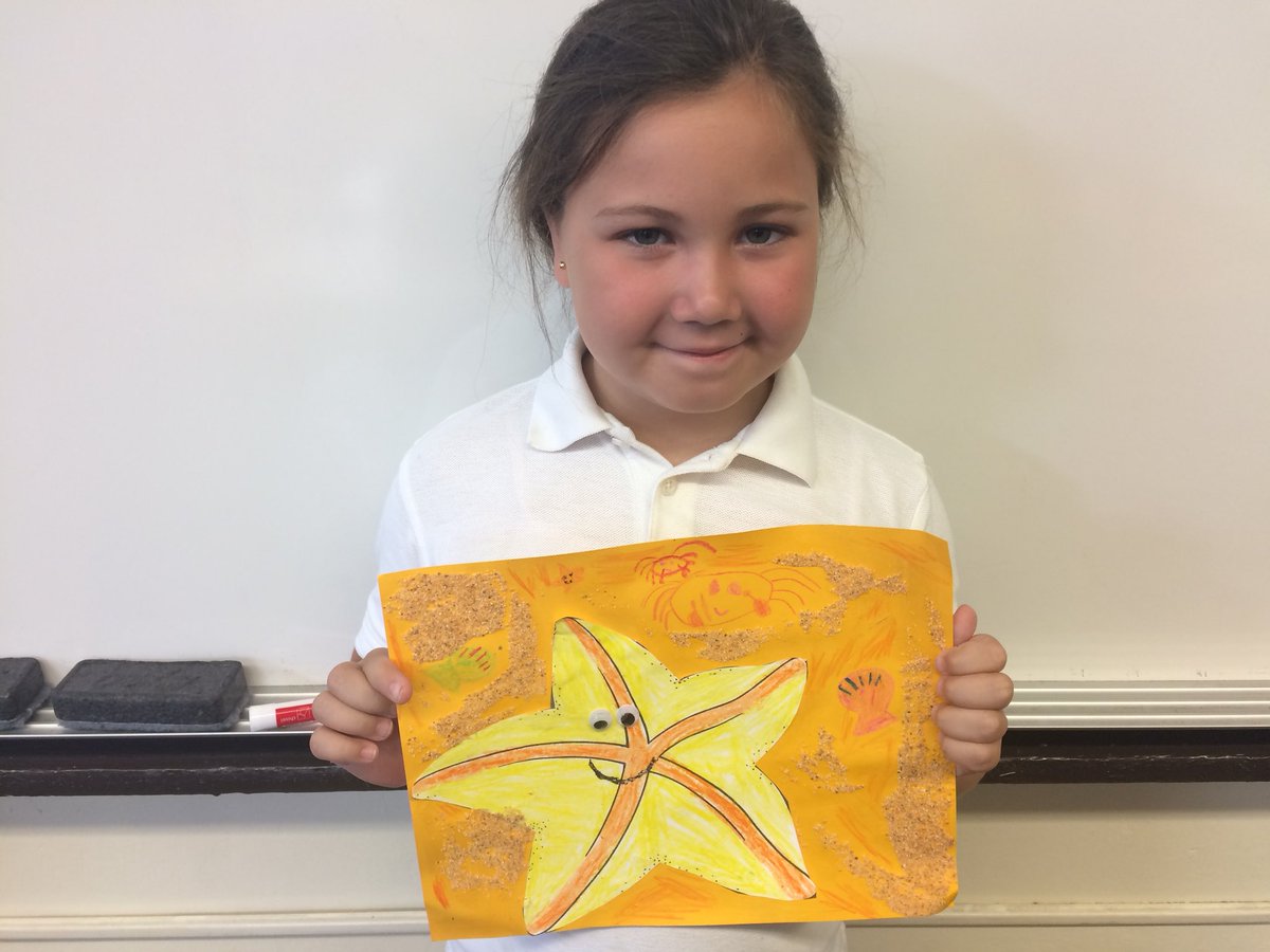JMBCS_Eagles12's tweet photo. Mrs. Bergalowski’s first grade finishes the year learning about sea creatures. Each student crafted both a Starfish and Sea turtle to go along with their three facts from the #smartboard !!! #crafts #futuresecondgraders #jmbcs ☀️🦅📚 https://t.co/mBn2nz9Qsw