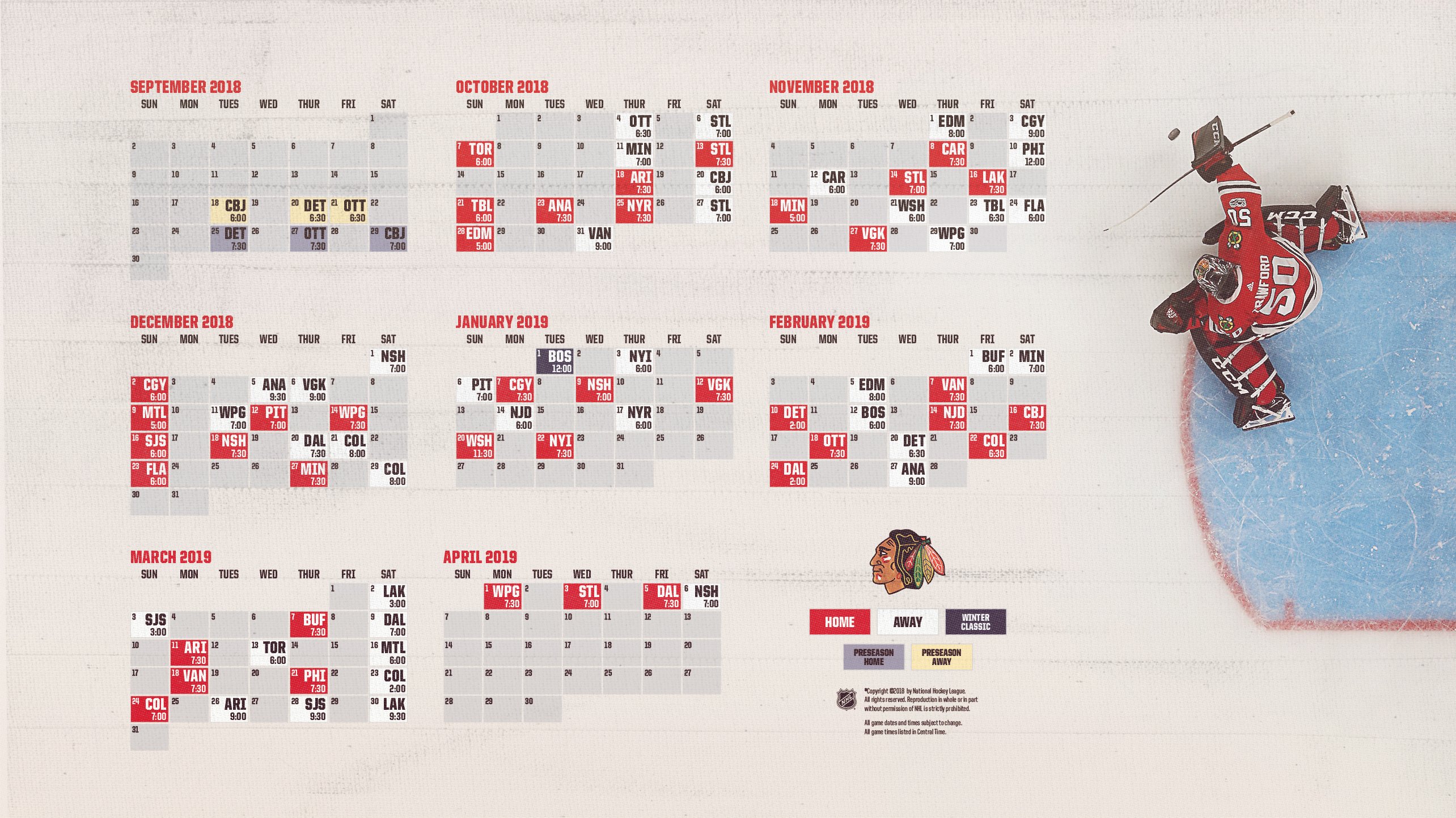 Chicago Blackhawks On Twitter Here Are Versions Of The Blackhawks Schedule Fit For Your Fridge Or Computer Printable Https T Co 9fnykyucdy Desktop Wallpaper Https T Co 1dla05oese Https T Co Pxgpujspbj