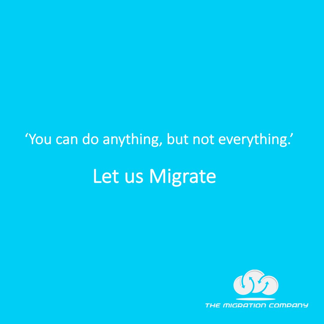 A little bit of Friday motivation for you!
#letusmigrate