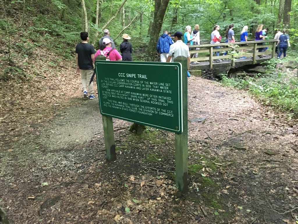 TWhite25177's tweet image. Teachers explored the Great Kanawha State Forest with @johnnyeducation  @mburk81 @AmberoniNCheese  and @TWhite25177  learning about punch mines and walking a wonderful trail Thanks David showing us the way. #learning2020 #kcsvanguard