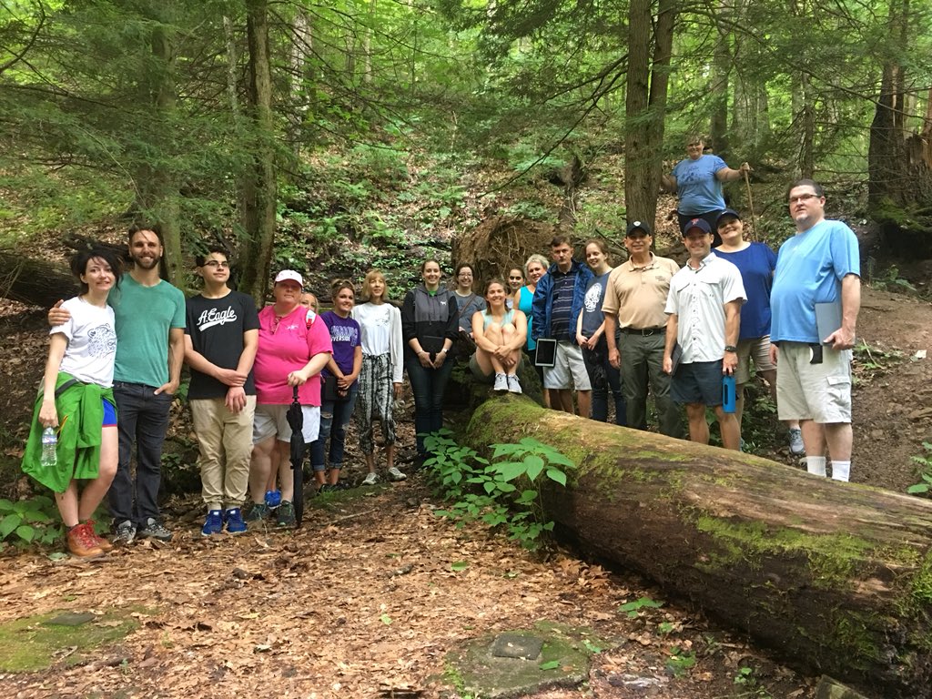 TWhite25177's tweet image. Teachers explored the Great Kanawha State Forest with @johnnyeducation  @mburk81 @AmberoniNCheese  and @TWhite25177  learning about punch mines and walking a wonderful trail Thanks David showing us the way. #learning2020 #kcsvanguard