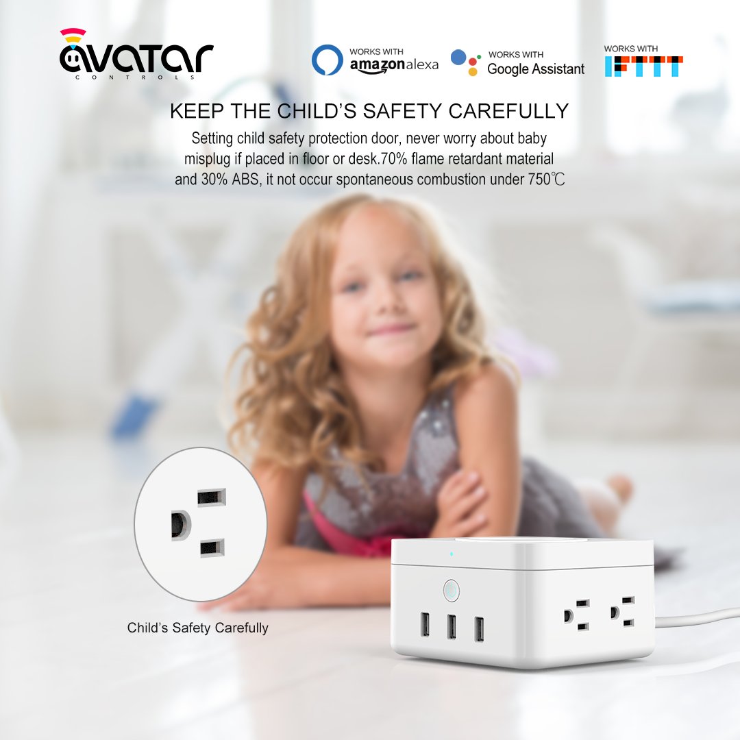 avatarcontrols's tweet image. Bring a safer home to your baby. Avatar Controls Protect you and your baby well from electric shock accident. Click get more info: bit.ly/2HP1Z4j #smartplug #smarthome #USBplug