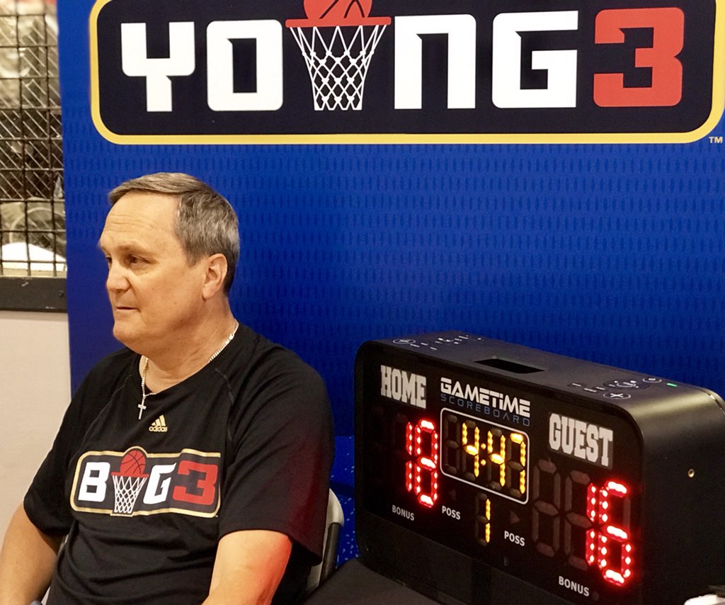 JunkYardDogJW's tweet photo. Thrilled that #GametimeScoreboard provided the official score keeping for @young3basketbal launch in Houston! Can’t wait to see my #DogGPound in Chicago next week! @thebig3 @CBN_BBall https://t.co/GyldXAh8rm