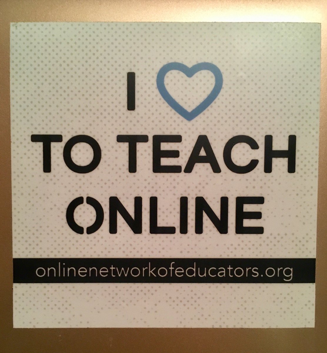 MaritezApigo's tweet photo. Back from geeking out at the Online Teaching Conference #CCCOTC18 with a new laptop sticker and feeling inspired! 🤓💻 https://t.co/rtzkRXbtOT