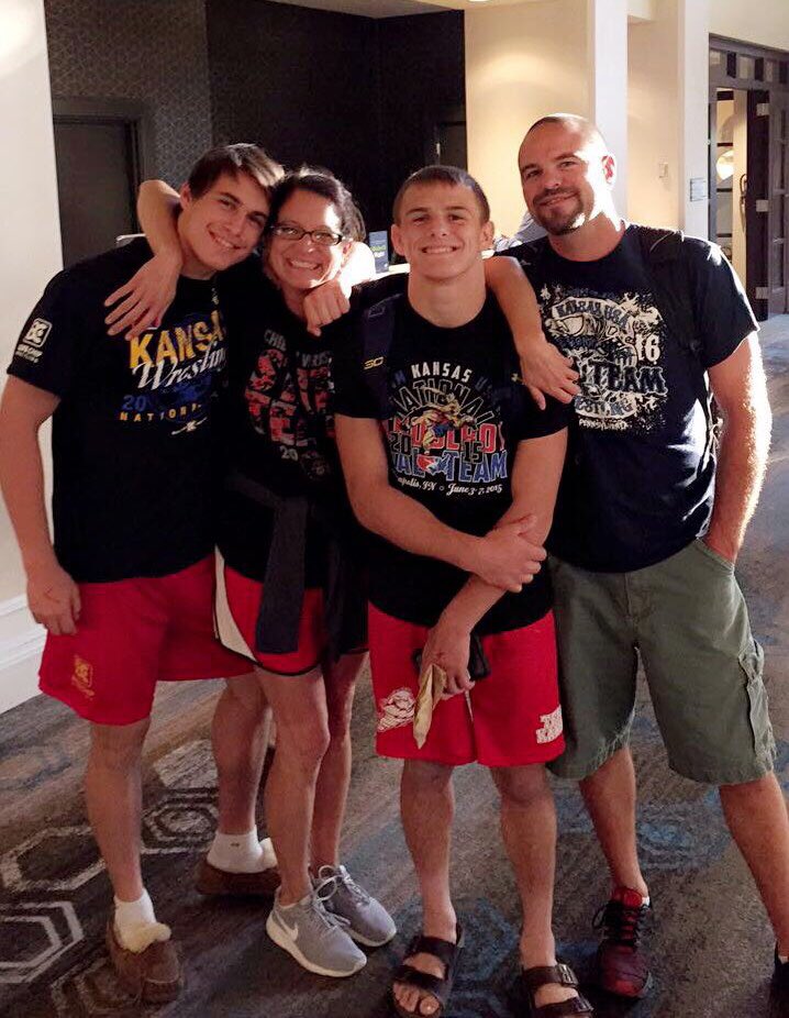 drobison11's tweet photo. Pumped for some leg grabbin tomorrow with these two and Team Kansas at Junior National Duals!! #FreestyleTime 💪🏻🤙🏻 @KorbinRiedel @C_Lizzle120 https://t.co/sBS6Op6omv