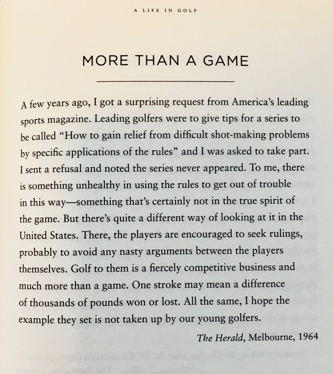 Geoff Slattery (@geoffslattery) on Twitter photo Perhaps Phil #Mickelson needed a copy of the late Peter Thomson’s master work A Life In Golf before last week’s brain fade. #golf <a href="/MichaelClayto15/">Michael Clayton</a> #spiritofthegame Perhaps Phil #Mickelson needed a copy of the late Peter Thomson’s master work A Life In Golf before last week’s brain fade. #golf <a href="/MichaelClayto15/">Michael Clayton</a> #spiritofthegame