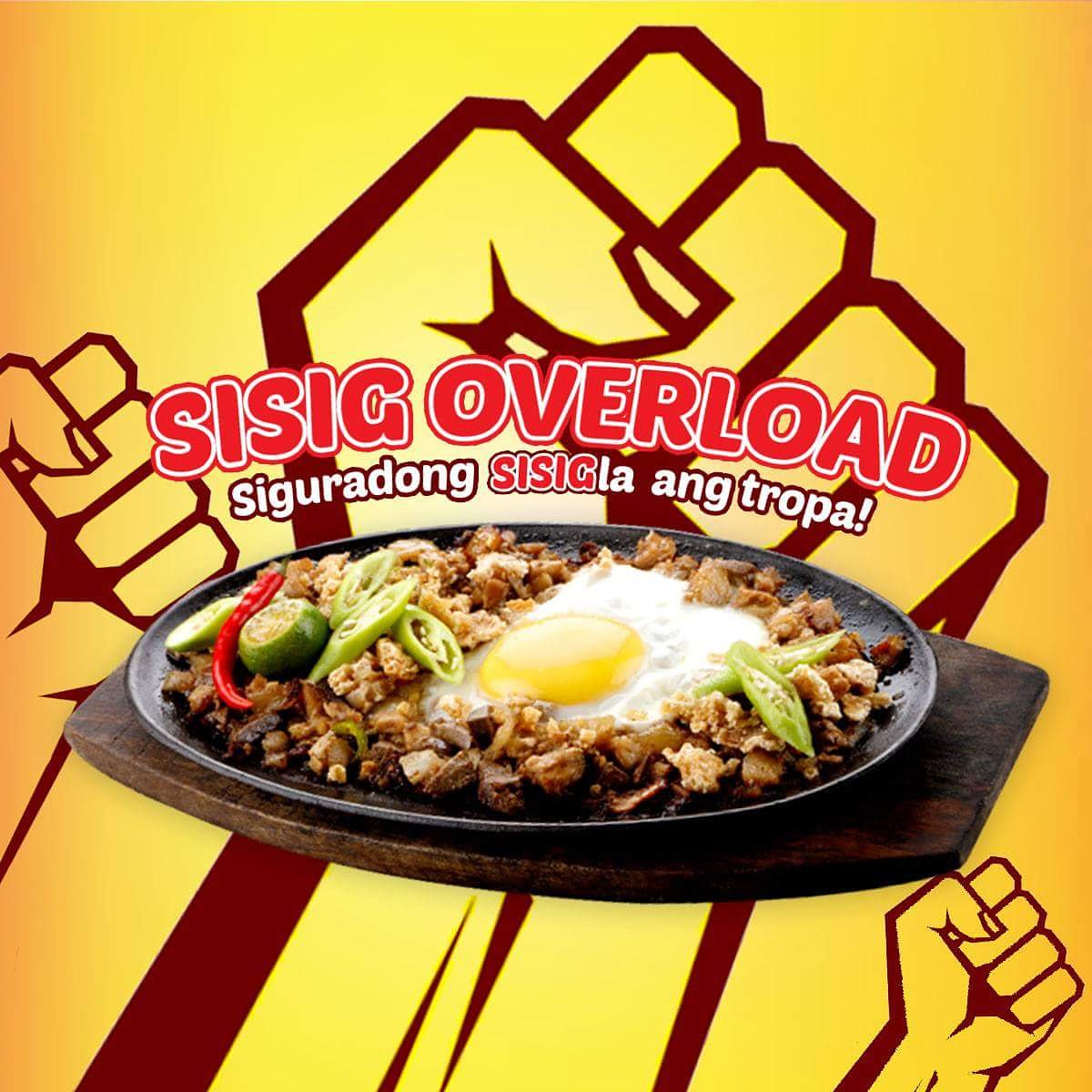 GoodahPH's tweet photo. SISIGla ang buong tropa pag SISIG Overload ang kasama! #GoodAh #ItsGoodAhTime https://t.co/xTFaSH8Jqr