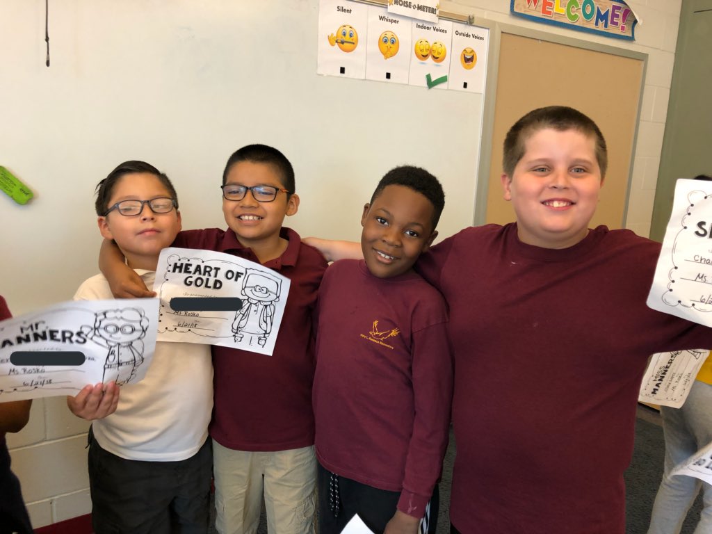 aroskoNPS's tweet photo. All smiles for the end of the year activities we’ve been doing in room 120🤗 #readyforthirdgrade #superlatives https://t.co/7nAMByH9Nj