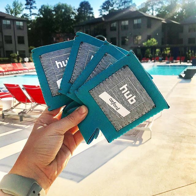 HubAtOxford's tweet photo. New koozies arrived just in time for summer! More bright colors coming soon! Stop by the front office to get yours today! ☀️🌊🍹 #corespaces #hubatoxford #hubsummer2018 #hublife #koozies #huggies #whichoneisit #summernecessity https://t.co/AZPlZcYyUx https://t.co/yb8W1pZMzs