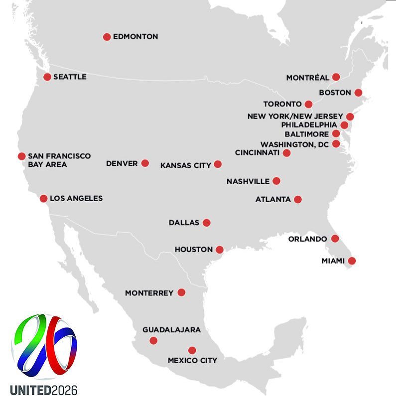 United 2026 - Mexico City to Edmonton and everything that is in between we are united 2026.
#united2026 #theunited2026 #mexico #usa #canada #mexico2026 #usa2026 #canada2026 #worldcup #worldcup2026 #football #soccer #northamerica #northamerica2026