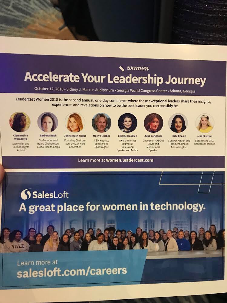 kyleporter's tweet photo. Excited to see the ad SL put in the book at Atlanta’s amazing Women in Technology gala #witconnect2018 https://t.co/Vr1sAdWqvi
