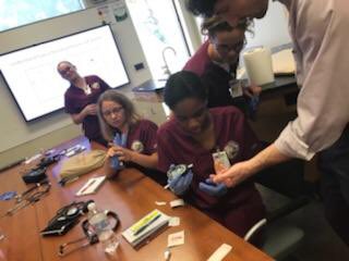 #best2018scholars testing blood glucose and blood pressure.