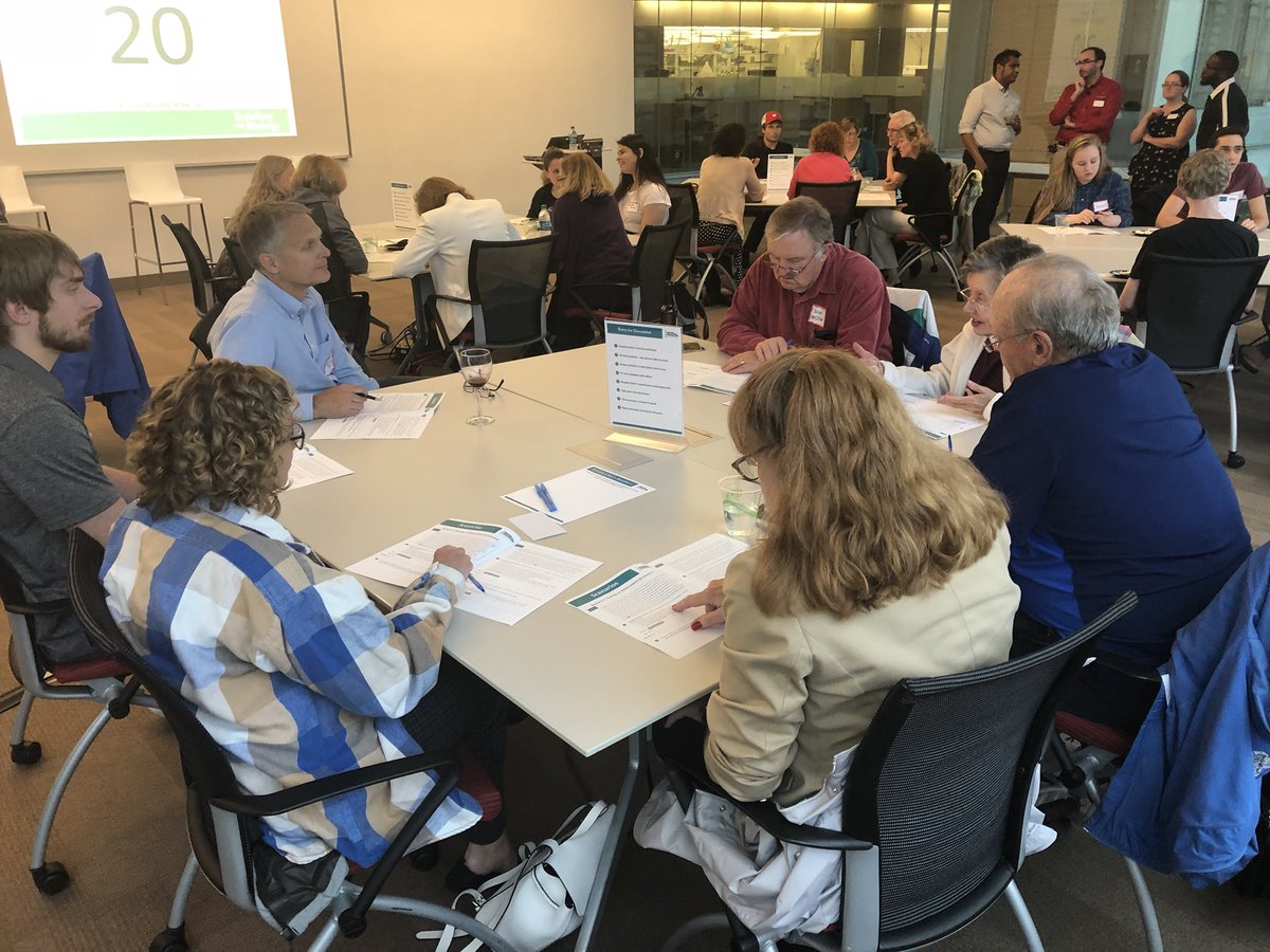 Morgridge_Inst's tweet photo. First hypothetical scenario at #ScienceCafe on #geneediting: would you use gene therapy on your baby boy diagnosed w muscular dystrophy? Participants have parameters for discussion and share their ideas! #BuildingWithBiology
#NISEnet
#EditingOurEvolution https://t.co/oigL0vlQHW