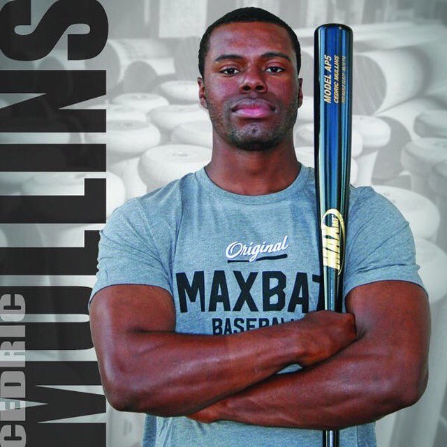 MaxBatBaseball's tweet photo. Top prospect Cedric Mullins goes deep for HR #8 on the year. #OurMapleKicksAsh #SwingMaxBat https://t.co/yxo7TOFT2A