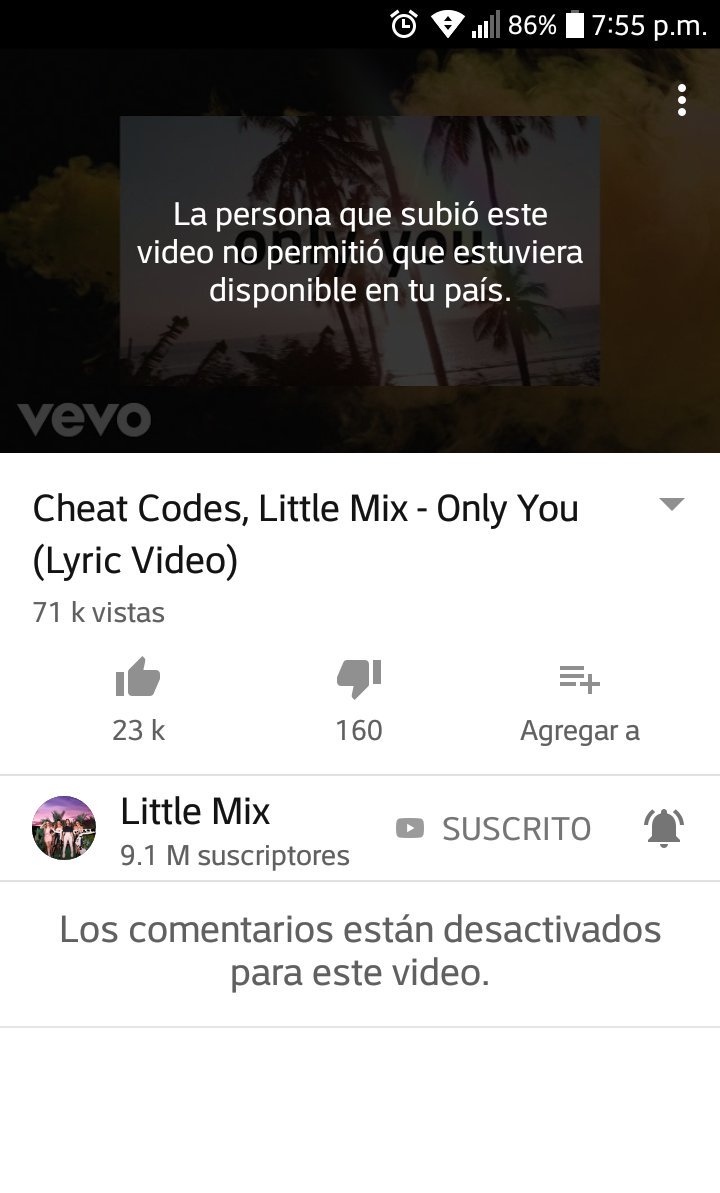 fccruzhdz's tweet photo. Es porque soy de Latinoamérica?  😢😭
@LittleMix @CheatCodesMusic 
#OnlyYou #OnlyYouTonight https://t.co/oLTBvDvGQR