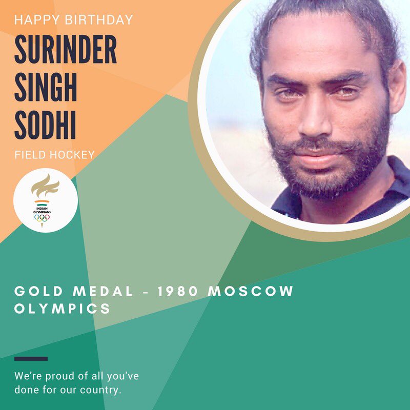 Today we are wishing #IndianOlympian and #OlympicGoldMedalist #SurinderSinghSodhi a very Happy Birthday!!🎂
.
. 
#Hockey #Olympics