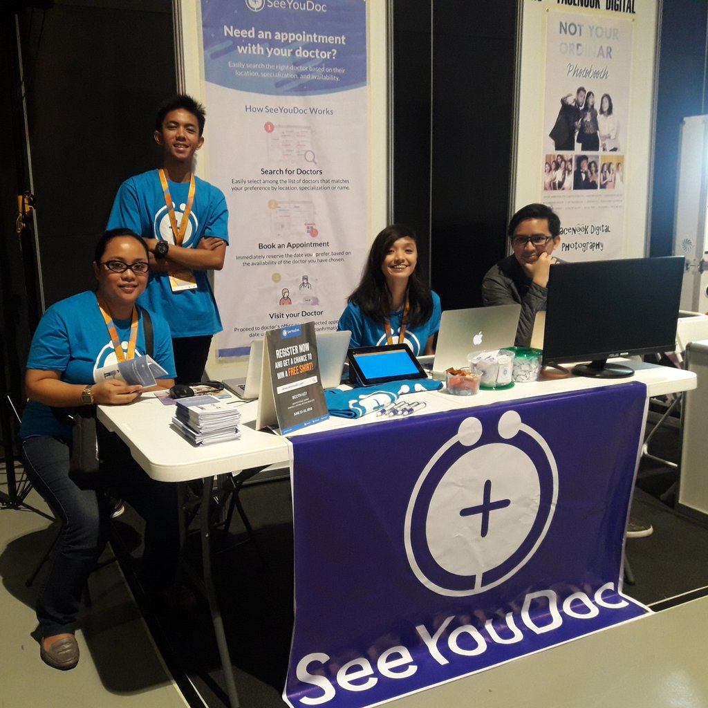 seeyoudoc's tweet photo. SeeYouDoc is here at Techtonic Summit 2018! Visit us at Booth 27 and learn more about us. SeeYouDoc will see you here 😉
#SeeYouDoc
#TechtonicSummit
#TechtonicSummit2018 https://t.co/LpoKefGK8g