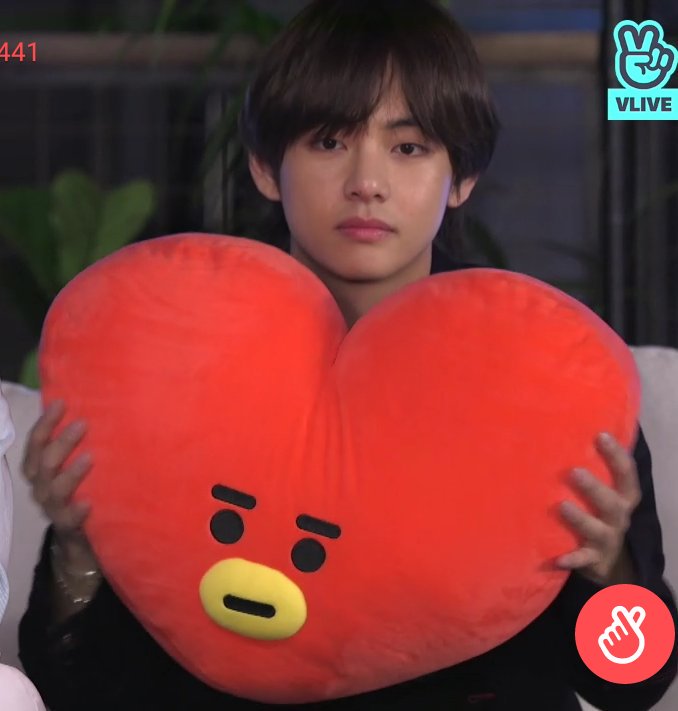 He also made Tata, his BT21 character, genderless. Opting to put a series of 'v's or hearts on its profile.