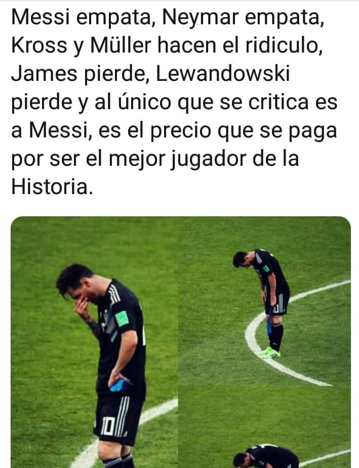 petterxtasix's tweet photo. Este Mundial Esta Lleno De #Sorpresas ! 1 Solo Jugador No Hace El Equipo, Se Necesitan 10! https://t.co/3w2oAOnspB