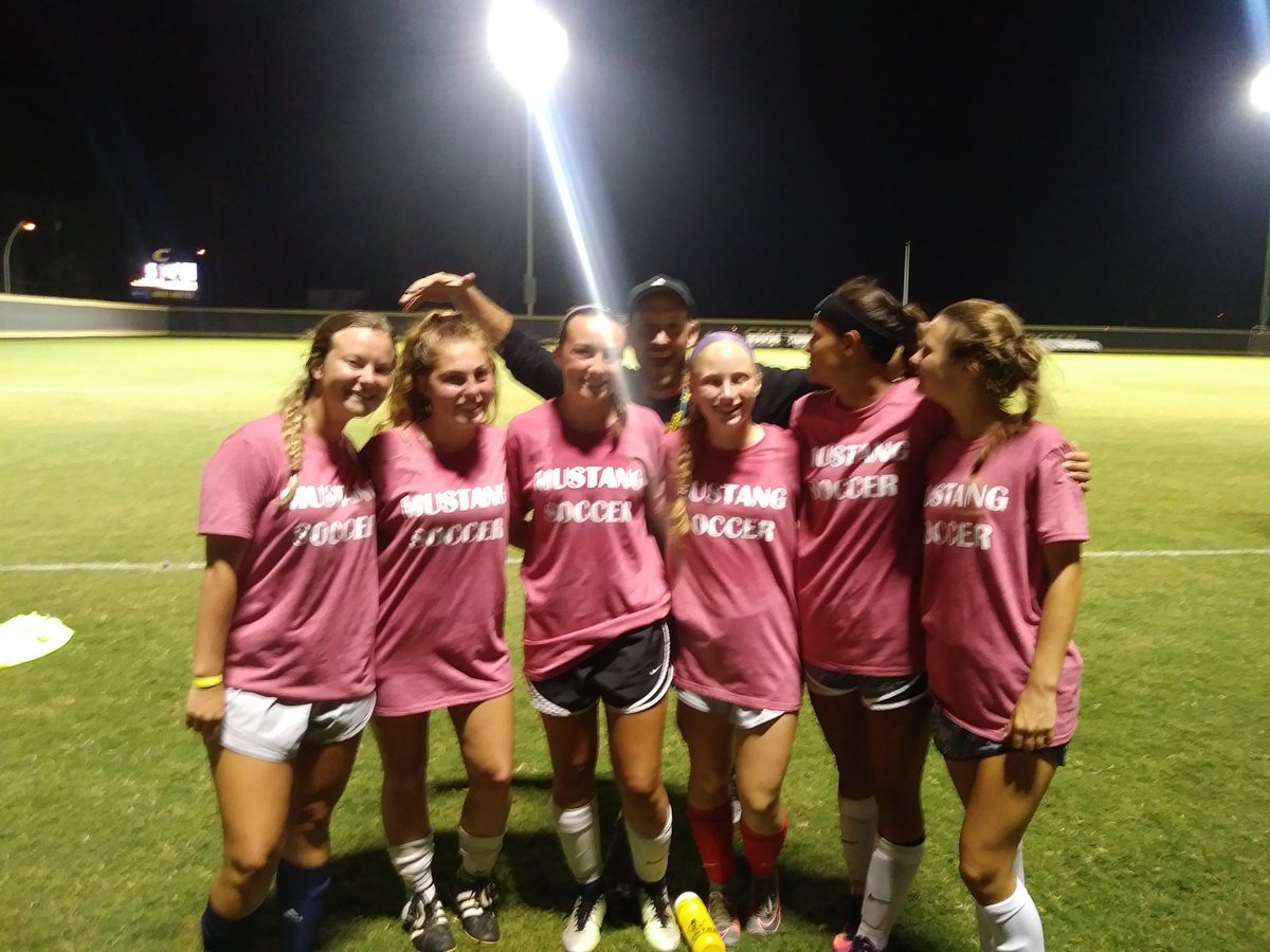 MCHS_W_Soccer's tweet photo. 6 of our Varsity players made the all star game tonight and got photo bombed by Coach Hoffmann! Great way to end an awesome day! https://t.co/zRoxVOaDaD
