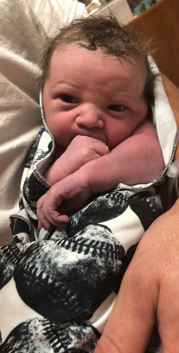 chelsedenee's tweet photo. June 21st at 6:30 pm Colby and I was blessed with a gorgeous baby boy who is 7 pounds and 19.5 inches long. Camden Joe you have stolen our hearts and made this day forever the BEST day of my life. 💙 https://t.co/0gXN410lWT