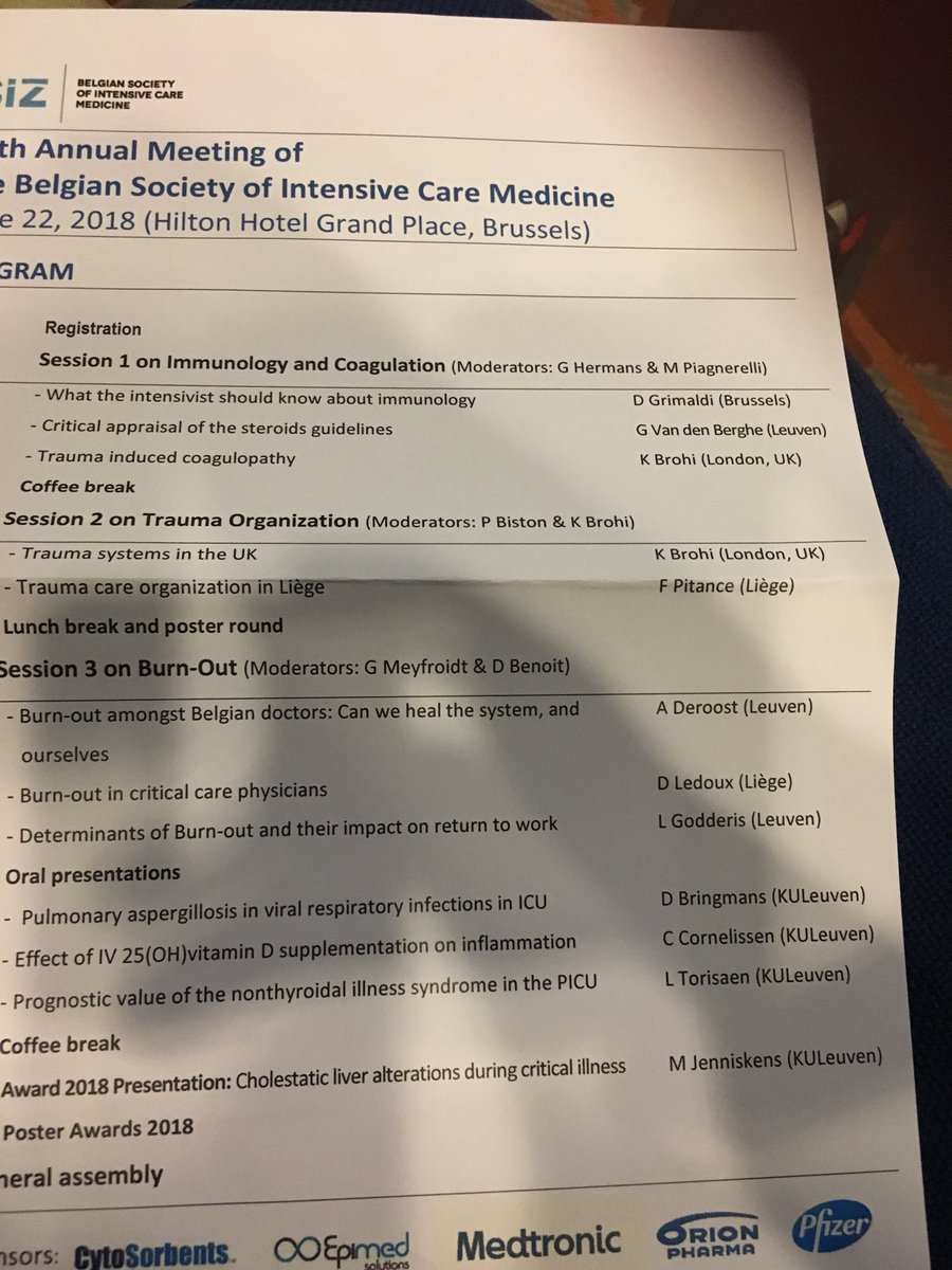 From immunology to burnout! Isn’t this an exciting program? 👍🏻⁦