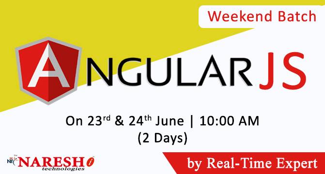 nareshitech's tweet image. Weekend Batch AngularJs Training on 23rd and 24th June'18 at 10:00 AM - NareshIT
Course content: nareshit.in/angularjs-trai…
#angularjs #angularjsweekendtraining #angularjscourse #angularjstraininginhyderabad