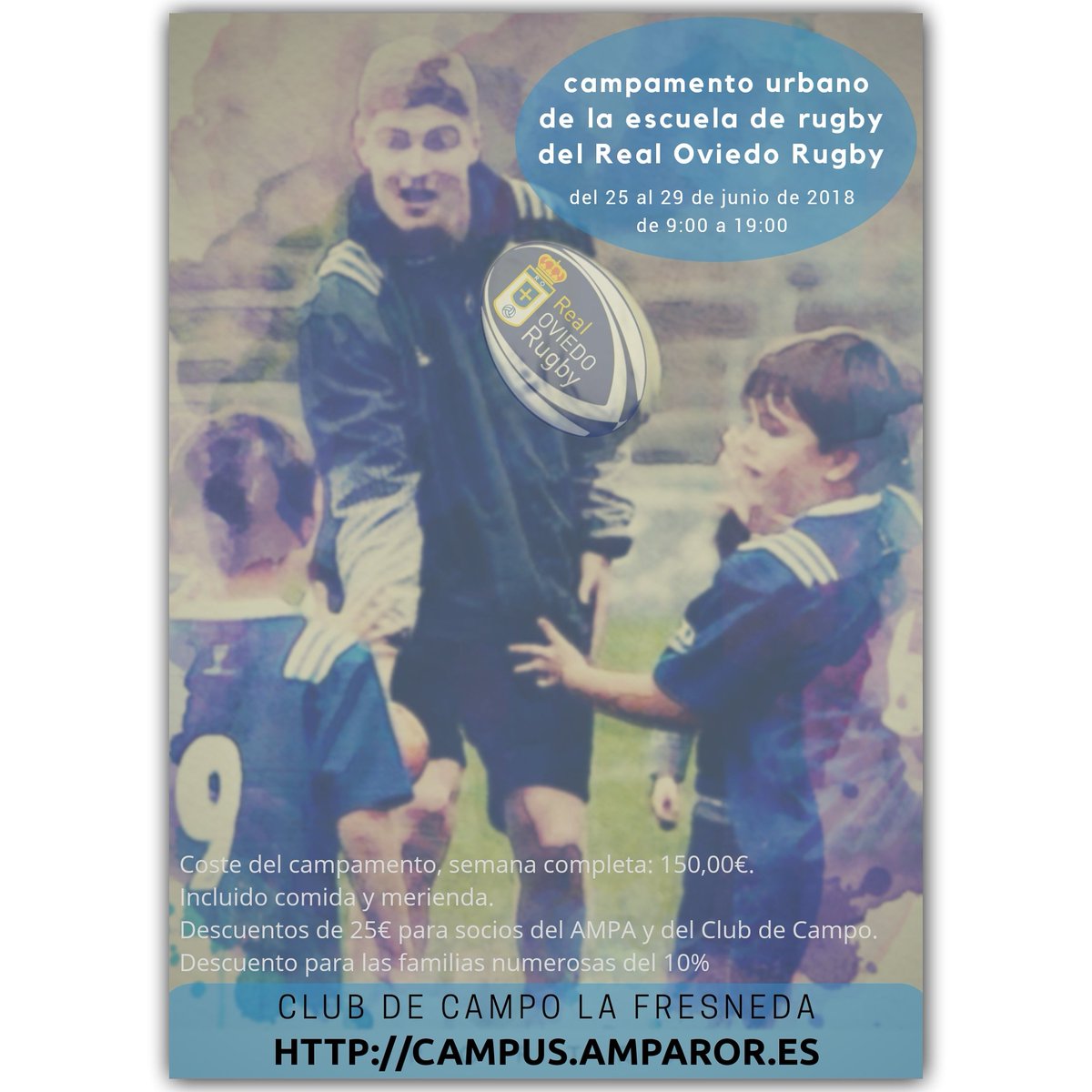 Aún queda alguna plaza disponible, aprovecha y disfruta del #rugby con el #campamento del <a href="/RealOviedoRugby/">El XV del OSO</a>