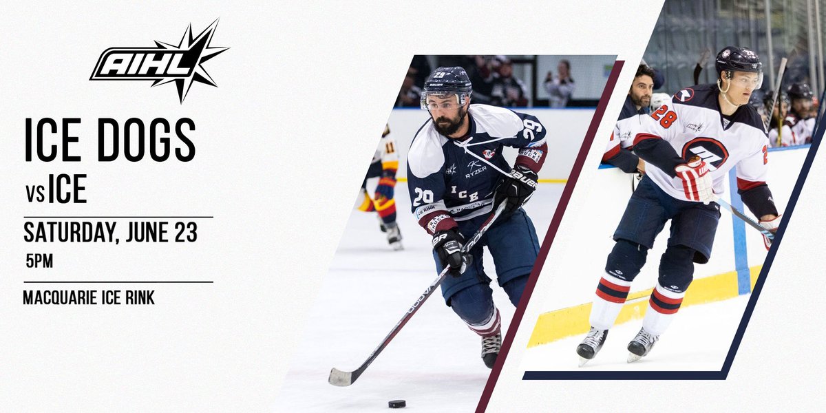 AIHL's tweet photo. Can the @sydneyicedogs keep the winning streak alive as they take on @melbourneice this Saturday 23rd at 5pm? Grab your tickets here - https://t.co/QvVpZbFbha Can't make the game? Audio stream: https://t.co/xC6iFDMomN #AIHL #letsgoicedogs #goicego https://t.co/FqaOG2NREV