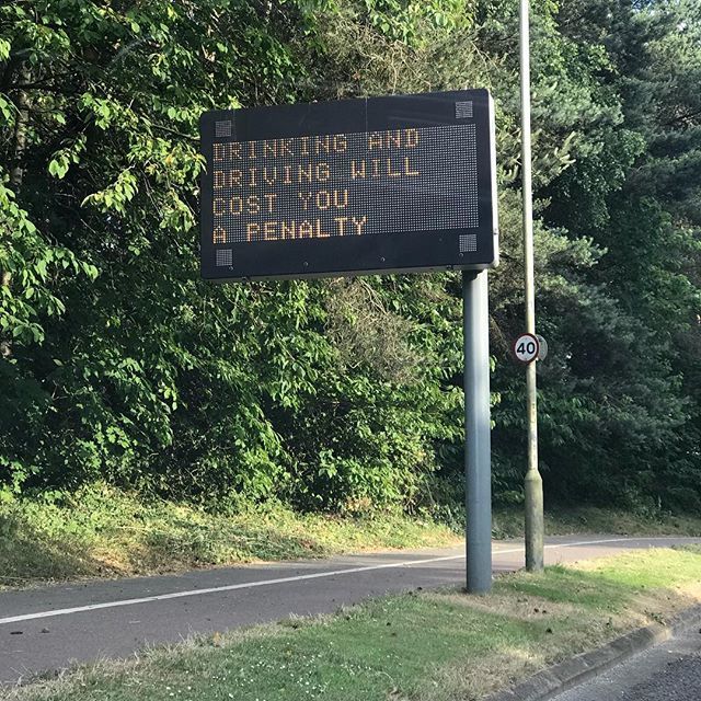 Is it me or is this sign dumbing down drink driving. It will cost far more than a ‘penalty’. @ashfordbc #drinkdrive