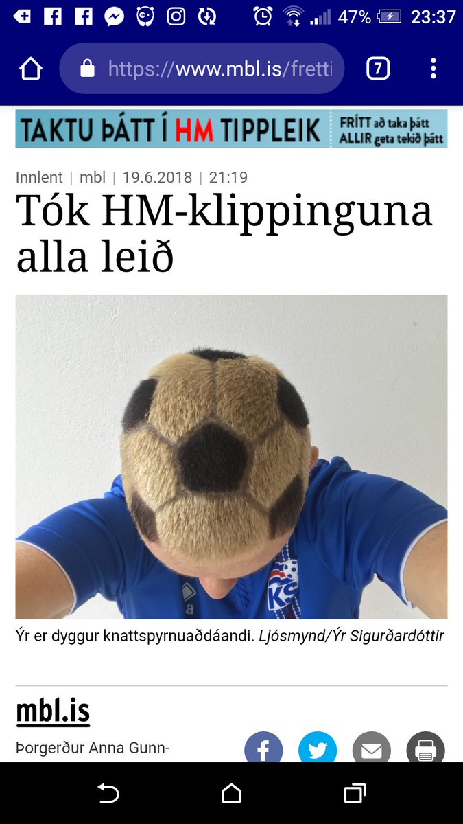 We all prepare differently for the World Cup. This is my sister's head. In case you were wondering she is chief neurologist at a children's hospital. #ISL