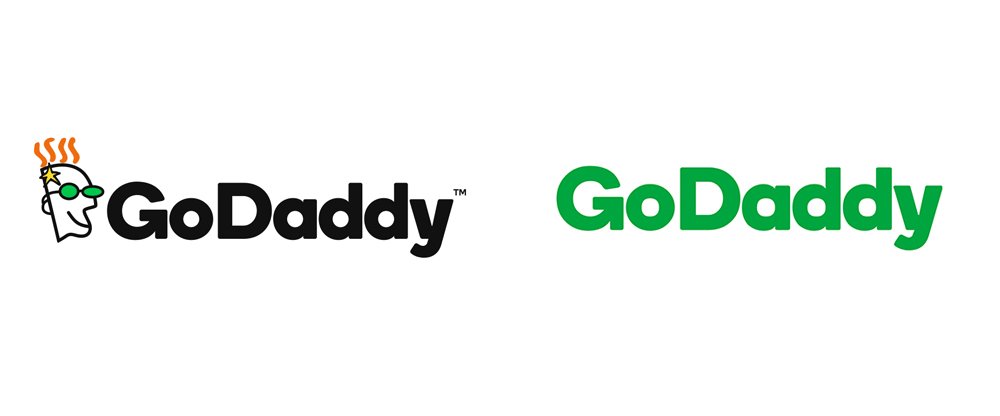 GoDaddy 新 logo，去掉了丑而有特色的 GoDaddy 红毛小人，只保留了文字 logo 和品牌色。另外赛车美女 Danica Patrick 又在广告里出现了，GoDaddy 将继续支持她最后一季赛车，以及她的健身、服装和红酒生意 #设计参考 // Brand New: New Logo for GoDaddy https://t.co/jaenx2a0ru https://t.co/PIdWizqtCC 1