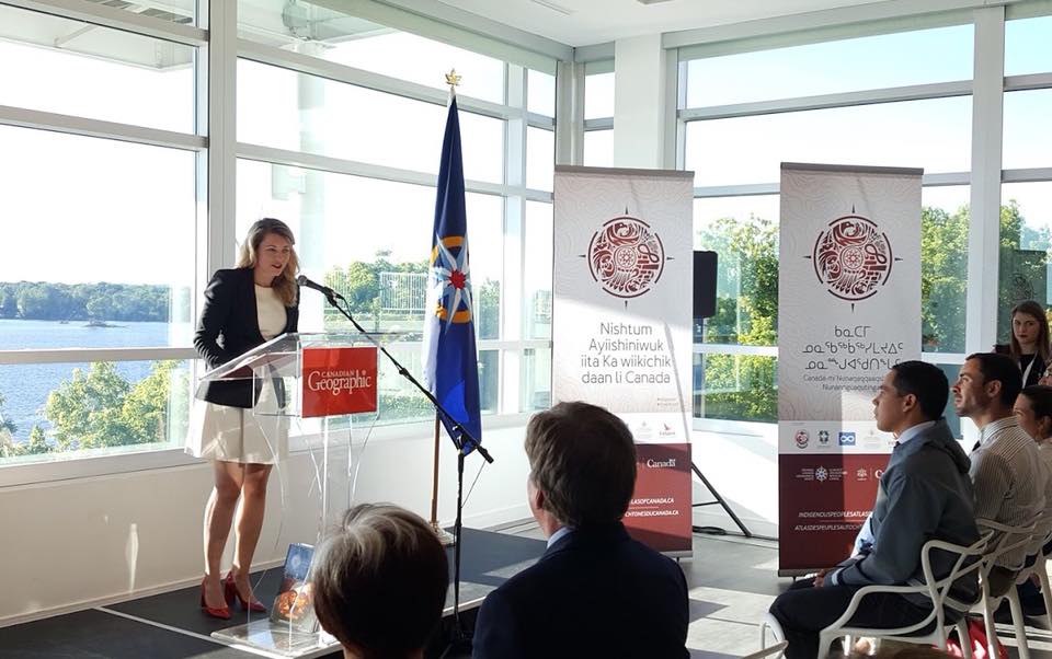 melaniejoly's tweet photo. 4/ Je tiens à remercier la Société géographique royale du Canada, l'Assemblée des Premières Nations, Inuit Tapiriit Kanatami, la Nation métisse, le Centre national pour la vérité et la réconciliation ainsi qu'Indspire de leur engagement à concrétiser ce projet. #AtlasAutoch https://t.co/gCUg3DNdX0