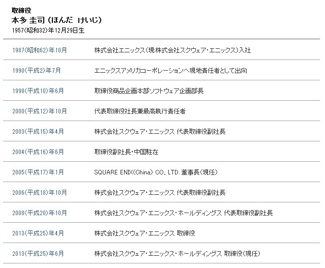 すずき 動くグラフ 本多 30年強 スクウェア エニックス で仕事をしてきた この30年間は業界の勃興成長と軌を一にしてきた 事業自体の拡大もそうだが 地域的にも米国や中国で仕事をしてきた スクウェアとの合併など ものすごくたくさんのことがあっ