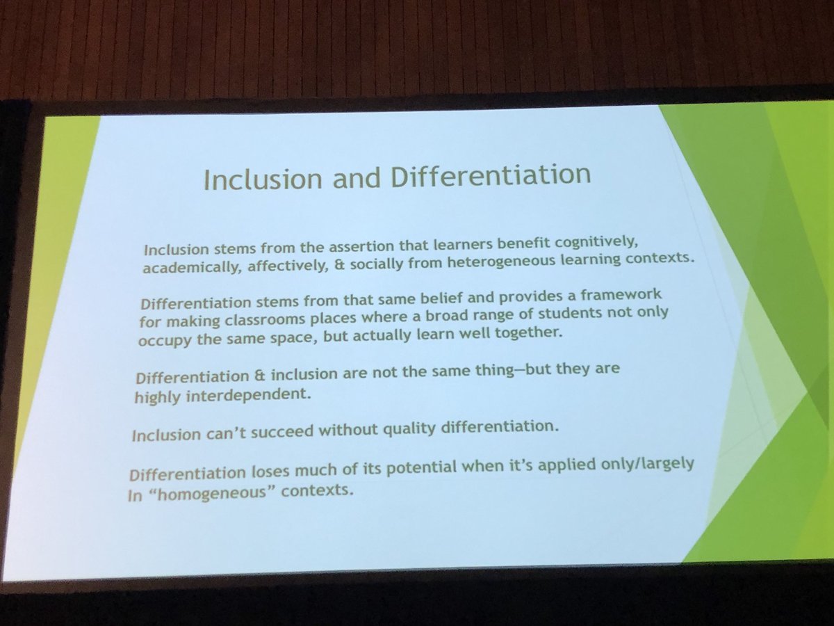 drlindagraham's tweet photo. Carol Ann Tomlinson on #differentiation “why can’t all students be Zoo designers?” Heterogenous groups the way to go #EqualityForAll https://t.co/Bz0v30vXMi