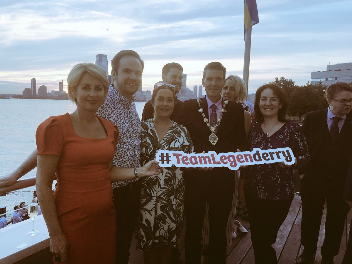 mayordcsdc's tweet photo. Hugely proud to have local traders &amp; producers travel to New York with us to promote our city and district at the City Region of Opportunities event hosted by @TourismIreland @InvestNI &amp; NI Bureau. https://t.co/FSlBEOyIVG
