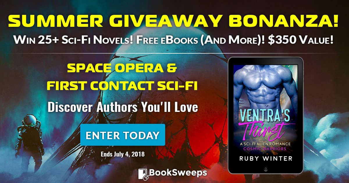 RubyWinterBooks's tweet image. Celebrate your love of Sci-fi and Space Opera with @BookSweeps and enter to win more than 25+ FREE ebooks! bit.ly/scifi-jun18