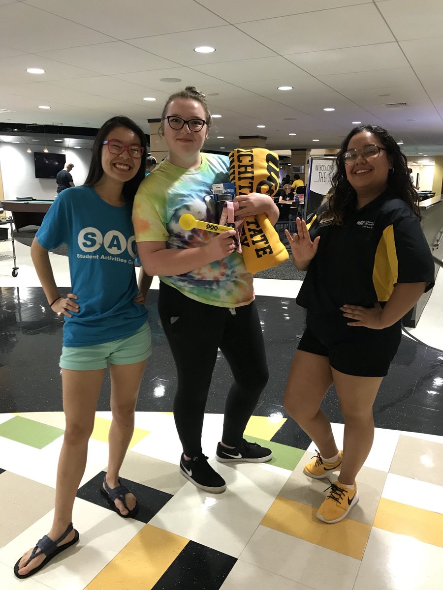 SAC_WSU's tweet photo. Congratulations to Sarah for winning our raffle drawing by participating in our scavenger hunt bingo! We hope to see you all soon at our upcoming events #wsusac #sacexperience https://t.co/9lKo53kkPC