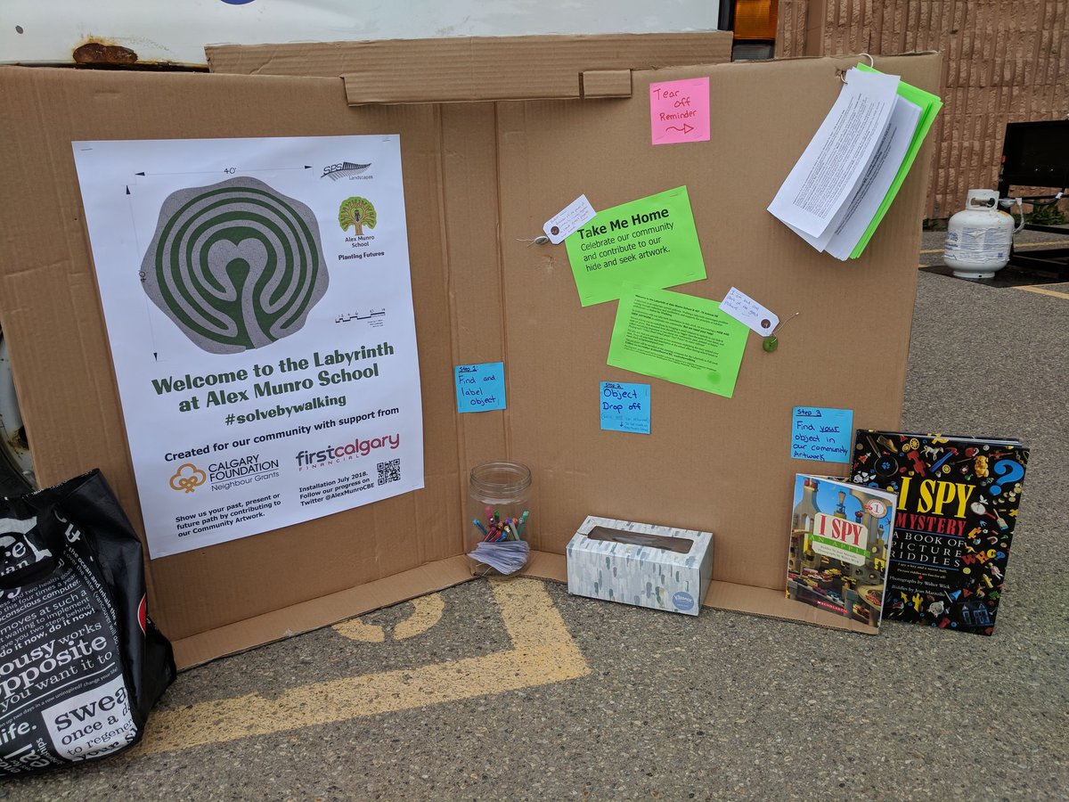 barb_grace's tweet photo. Step 1: Find and label your object (1-2 sentences on history, meaning or wish)
Step 2: Drop your object off
Step 3: Find YOUR object in our community artwork to celebrate the Labyrinth @AlexMunroCBE
#solvebywalking https://t.co/Uzjw4YtRCB