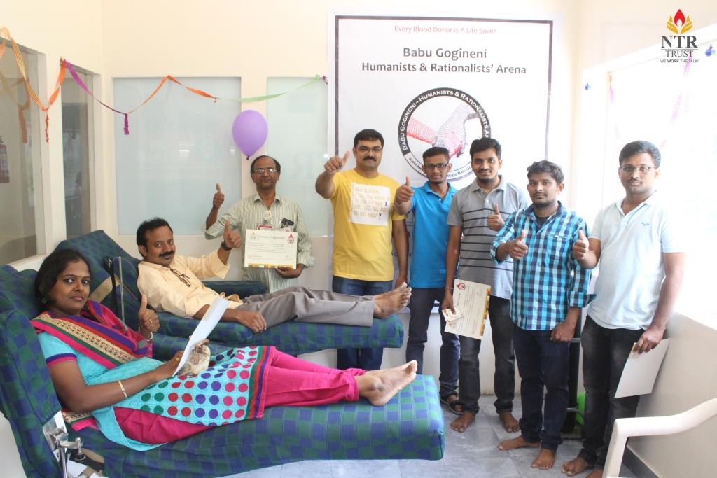 ntrtrust's tweet photo. Thank you #Accelerize360.com & Babu Gogineni Humanists & Rationalist Area Team! #BloodDonation camp was organized by #NTRTrust in collaboration with https://t.co/l7cQ6lsvx8 & Babu Gogineni Humanists & Rationalist Area #Hyderabad! https://t.co/i6tmvRXuol