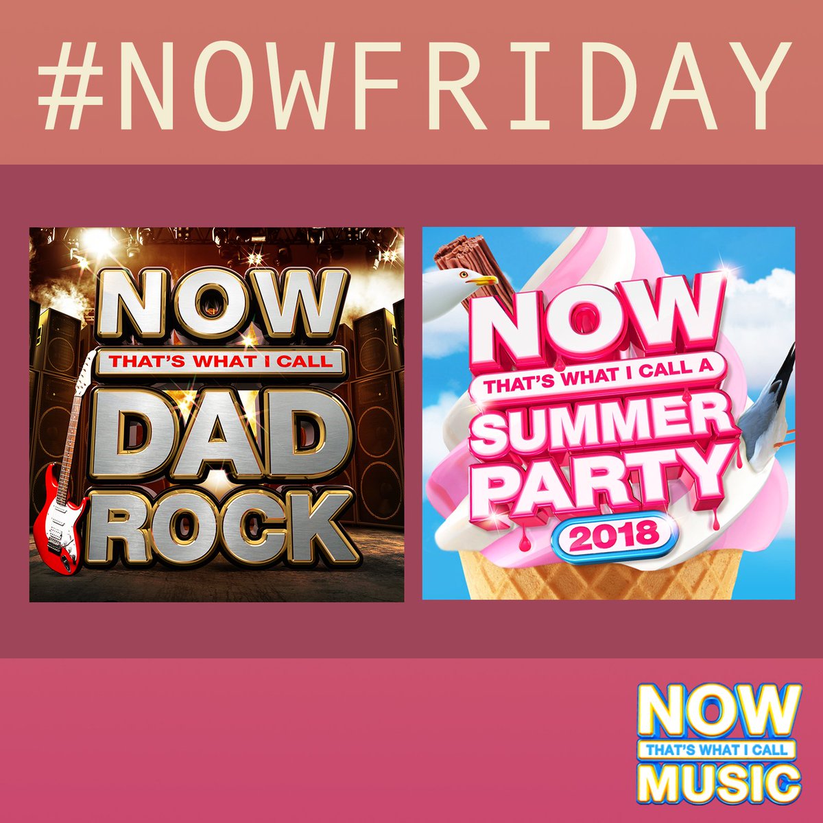 NOWMusic's tweet photo. It's #NOWFriday! For your chance to win these NOW goodies simply RT &amp; Follow! #win #competition 🤑🎁 https://t.co/kwz5CJF1Vl

T&amp;C's: https://t.co/cSWJS1iBpg https://t.co/rwe9aDZCuH