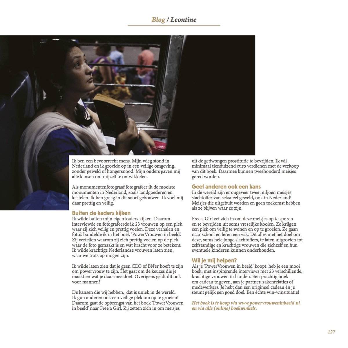 Léontine van Powervrouwen in beeld met haar blog in ons jaarboek! Zie hier het volledige jaarboek; ow.ly/haqC30hFdbN #JaarboekOiB2018 #netwerken #verbinden #events #OiB #kennis