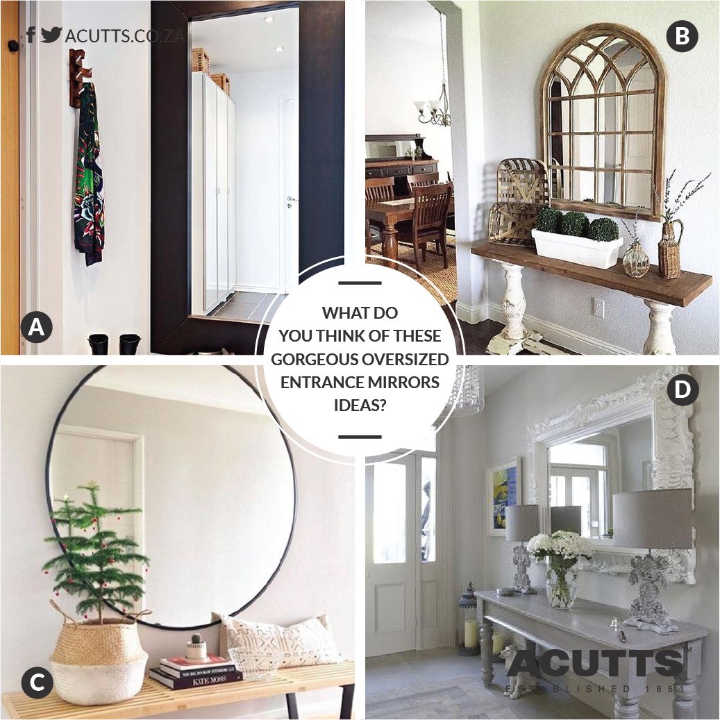 AcuttsSA's tweet photo. What do you think of these gorgeous over-sized entrance mirrors ideas?

Which option A, B, C or D would you prefer in your home?

#TrustYourAgent #TheAcuttsWay #realestate #property #sales #success https://t.co/9qit8hf60u