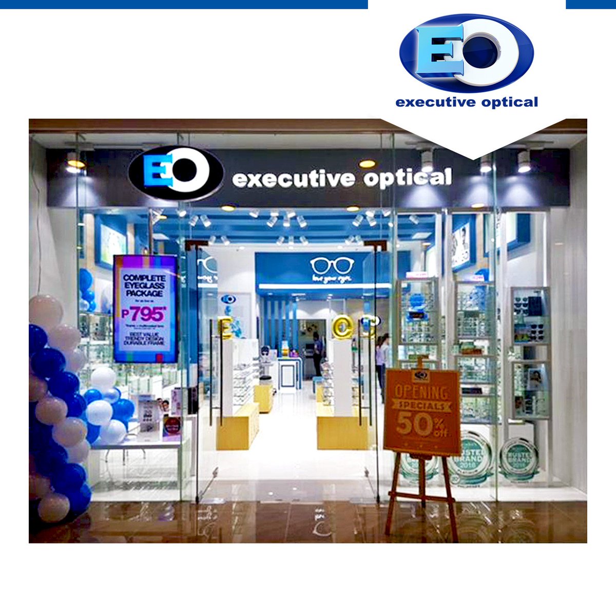 EOLoveYourEyes's tweet photo. Visit Executive Optical’s new store at the ground floor of Xentro Mall Antipolo today! #executiveoptical #loveyoureyesmore #glasses #sunglasses #eyeglasses #frame #eoseen #seeneyewear #eoframe #stylish #fashionable #affordable #eokids #choosetobeyou https://t.co/RDIDXIrYor